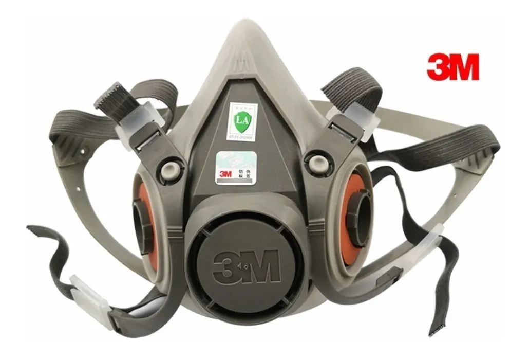 3M™ 6200 Media máscara reutilizable con retenedores, filtros de